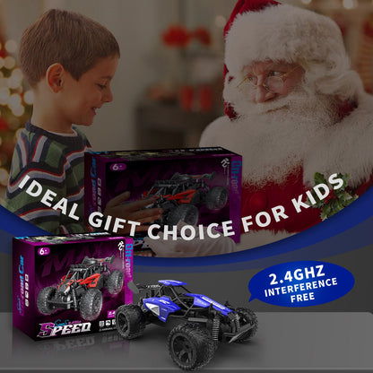 1:16 Scale RC Car for Kids, 2.4GHz High - Speed Electric Monster Truck - Carox