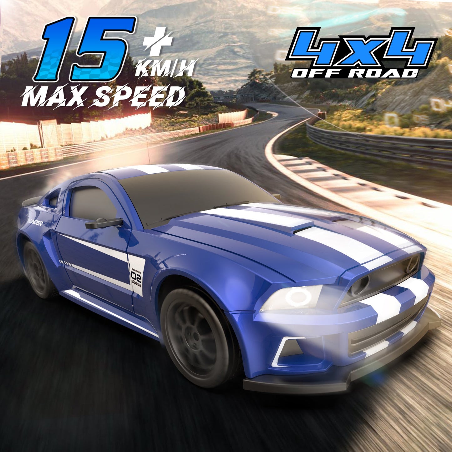 1:24 Scale RC Drift Car, 2.4GHz Remote Control Car - Carox