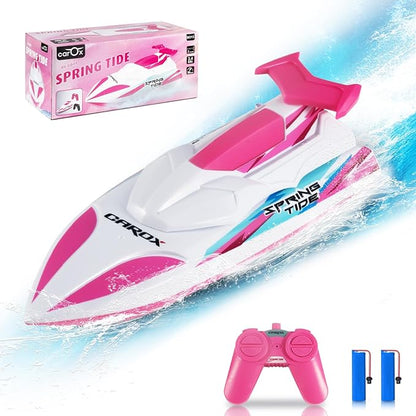 RC Boat Pool Toys for Kids - 2.4GHz Remote Control Boat for Swimming Pool & Lakes Water Toy