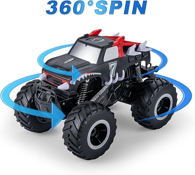 Remote Control Amphibious Car Toys for Kids-360°Spin Off-Road RC Truck for All Terrain