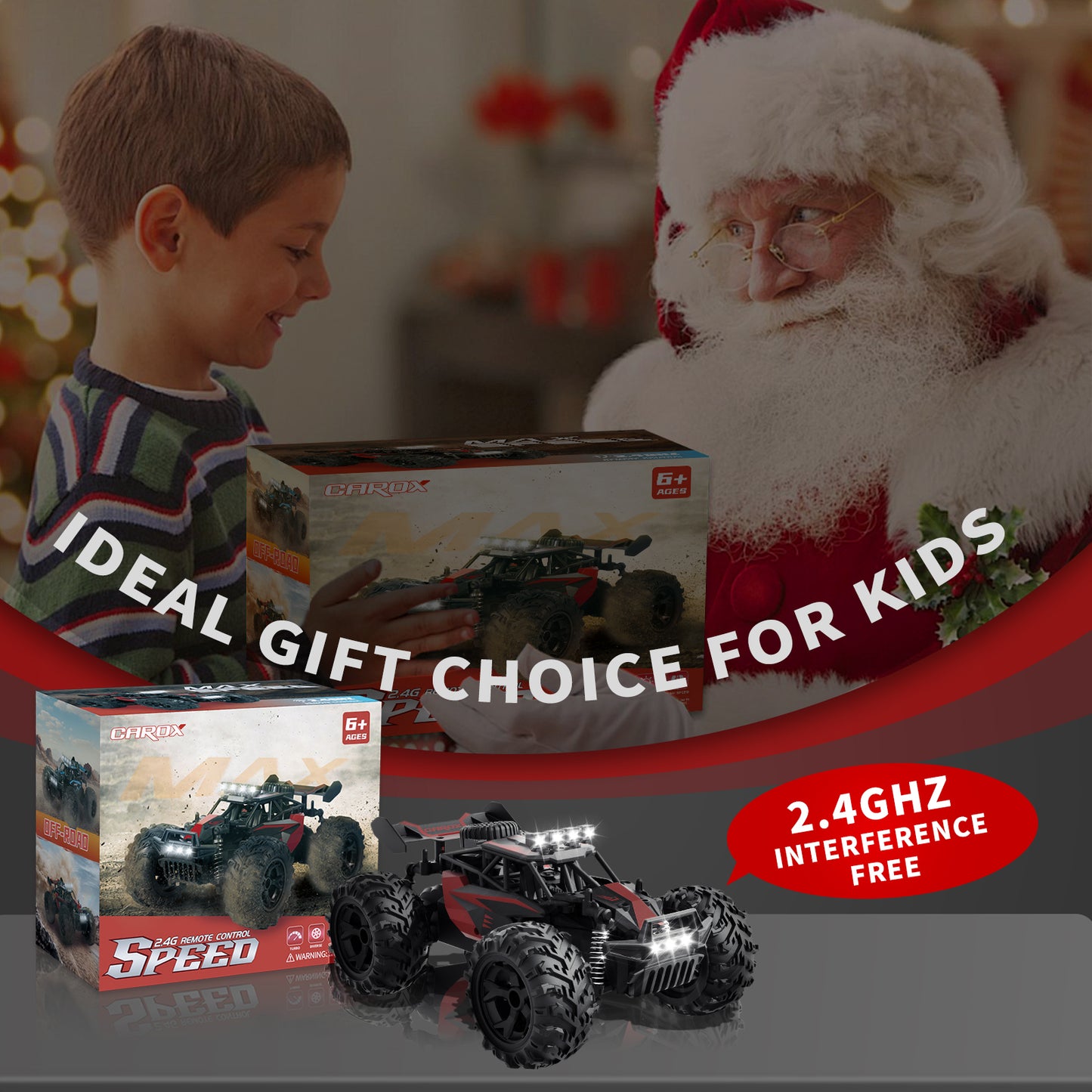 25KM/H High Speed RC Car, 1:18 Off-Road Monster Truck