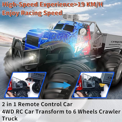 Speed Remote Control Car All Terrain Electric Vehicle Trucks Waterproof Off-Road Monster Truck