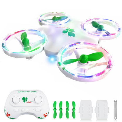 Clover Mini Drone for Kids – Beginner - Friendly LED Quadcopte - Carox