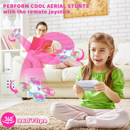 Clover Mini Drone for Kids – Beginner Friendly LED Quadcopter - Carox