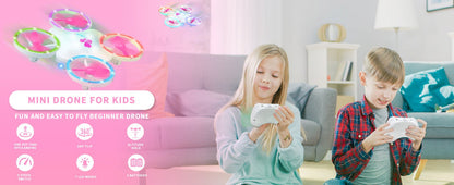 Clover Mini Drone for Kids – Beginner Friendly LED Quadcopter - Carox