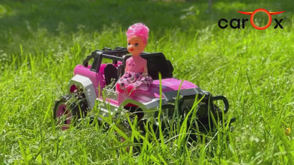 Remote Control Car for Girls, Pink RC Car with Doll