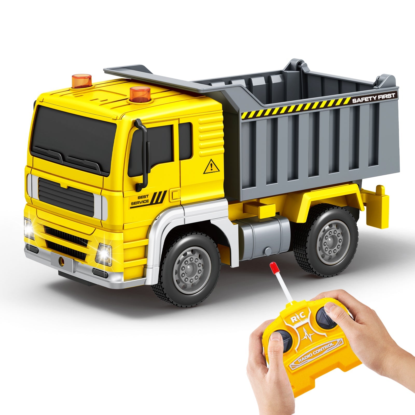 Remote Control Car Engineering Vehicle Learning Engineering Toy Gift for Boys - Carox