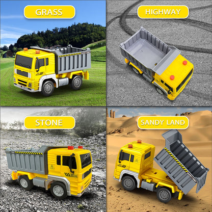 Remote Control Car Engineering Vehicle Learning Engineering Toy Gift for Boys - Carox