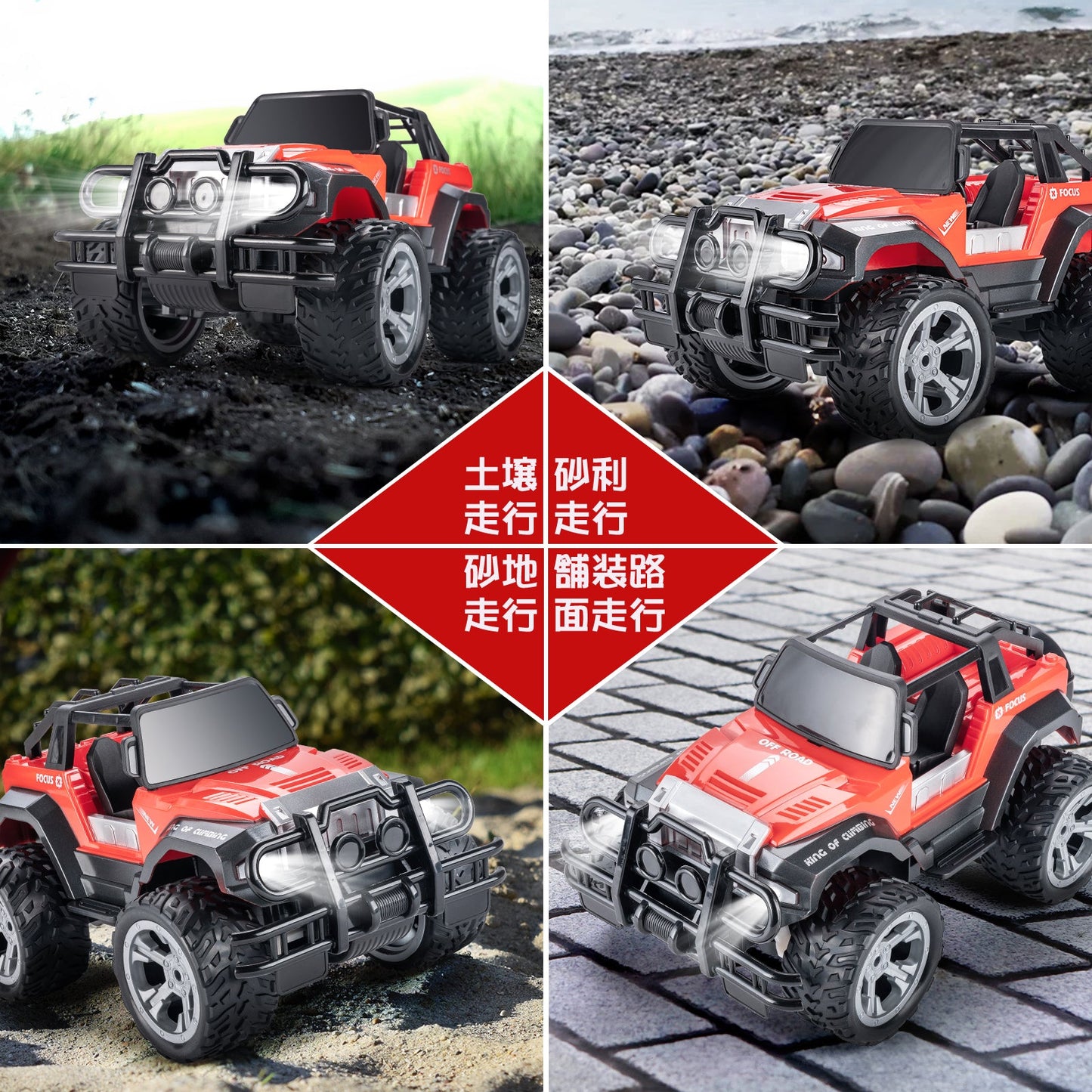 Remote Control car for Kids, 1:16 Scale RC Car - Carox