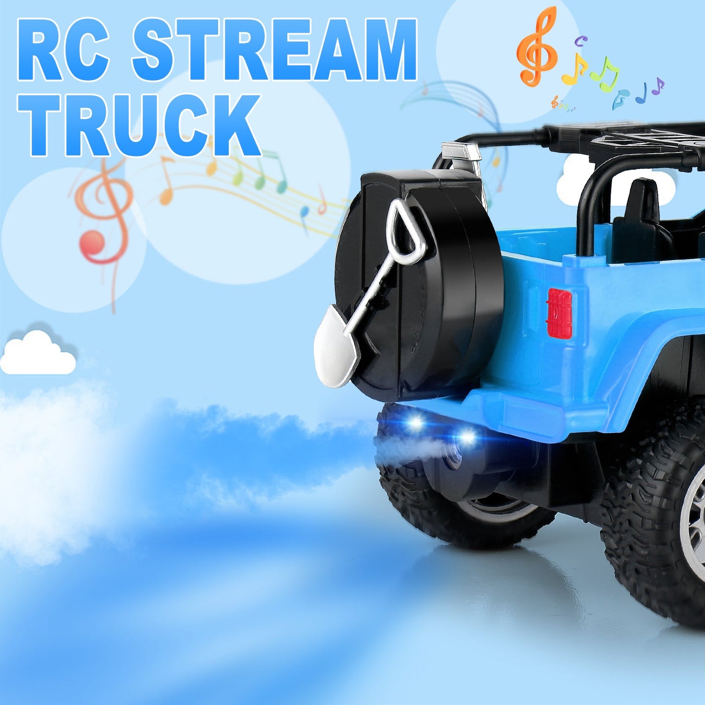 Remote Control car for Kids，RC Car with Spray Mist - Carox