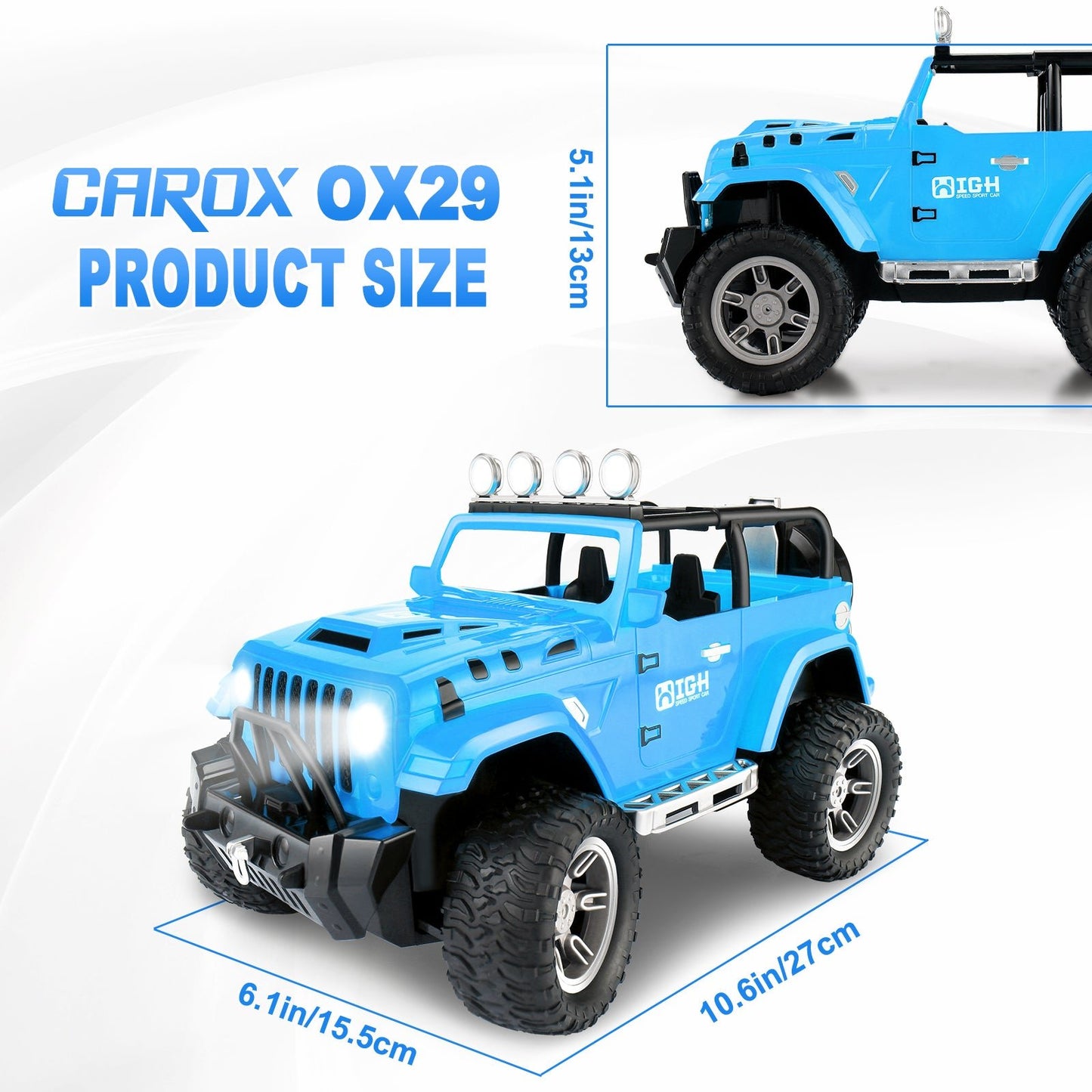 Remote Control car for Kids，RC Car with Spray Mist - Carox