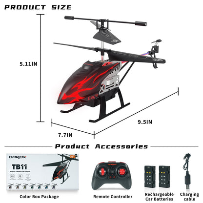 Remote Control Helicopter for Kids with 30 Mins Flight Time, 7 Colors - Carox