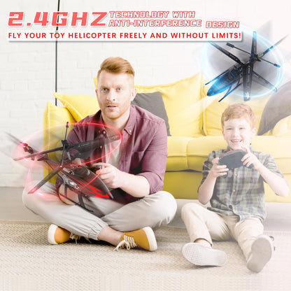 Remote Control Helicopter for Kids with 30 Mins Flight Time, 7 Colors - Carox